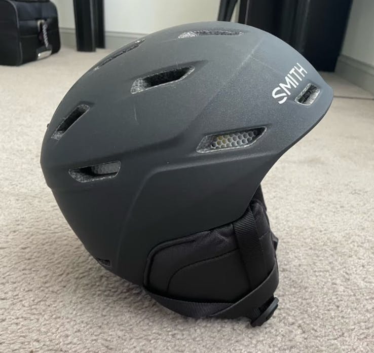 Side profile of the Smith Women's Mirage W/mips Snow Helmet.
