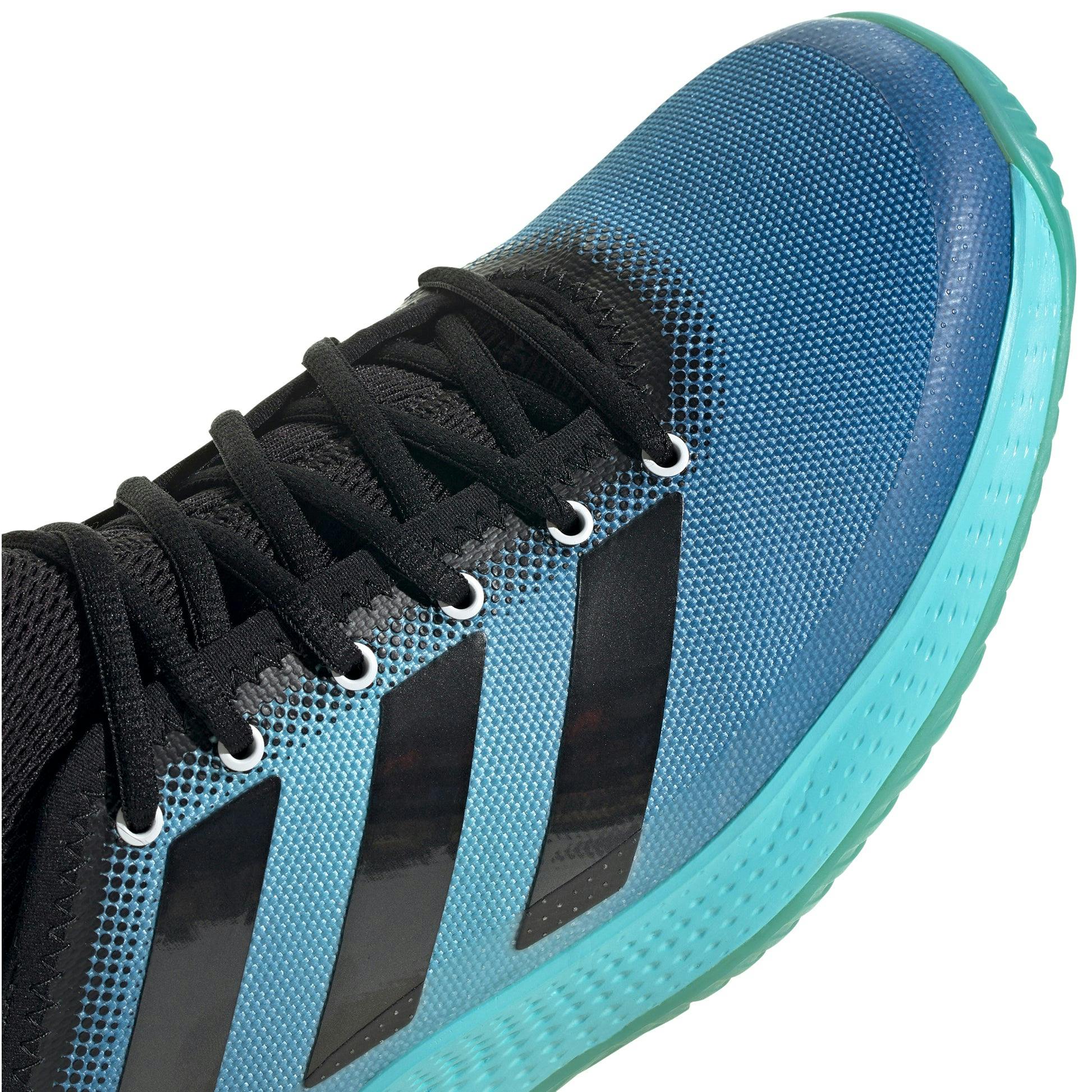 Adidas Defiant Generation Aqua Mens Tennis Shoes - AQUA/BK/BL 448 / D Medium / 8.5