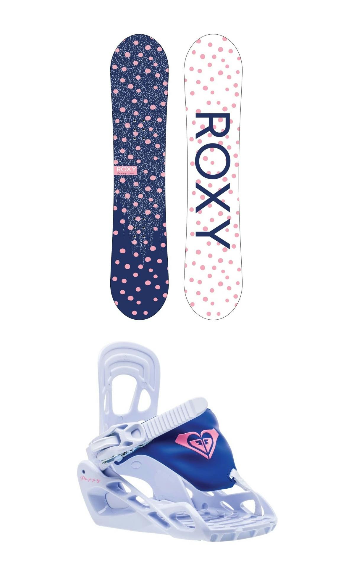 Roxy Poppy Snowboard + Poppy Speed Strap Bindings · Girls' · 2023 · 90 cm