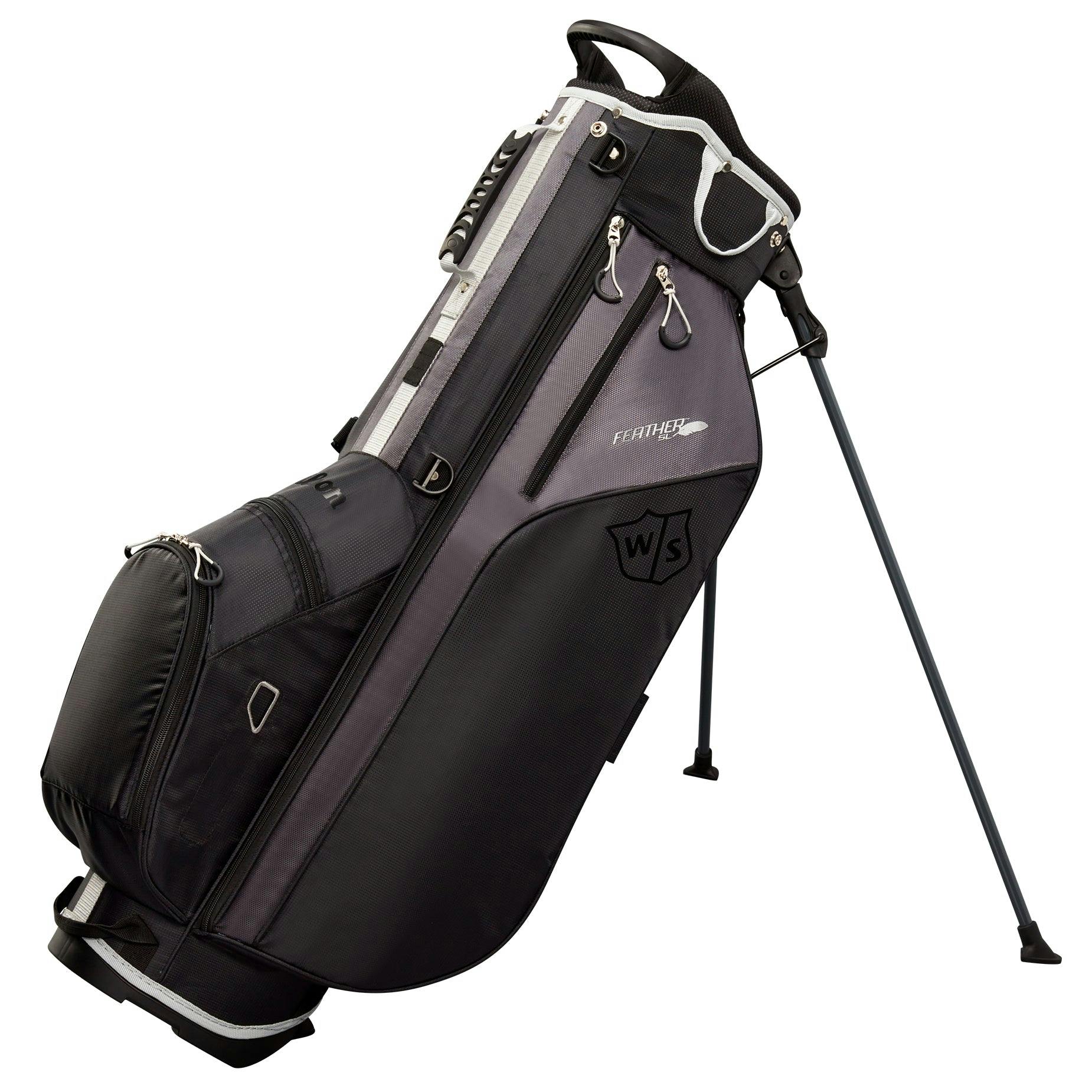 Wilson Staff Feather Golf Stand Bag · Black/Charcoal/Silver