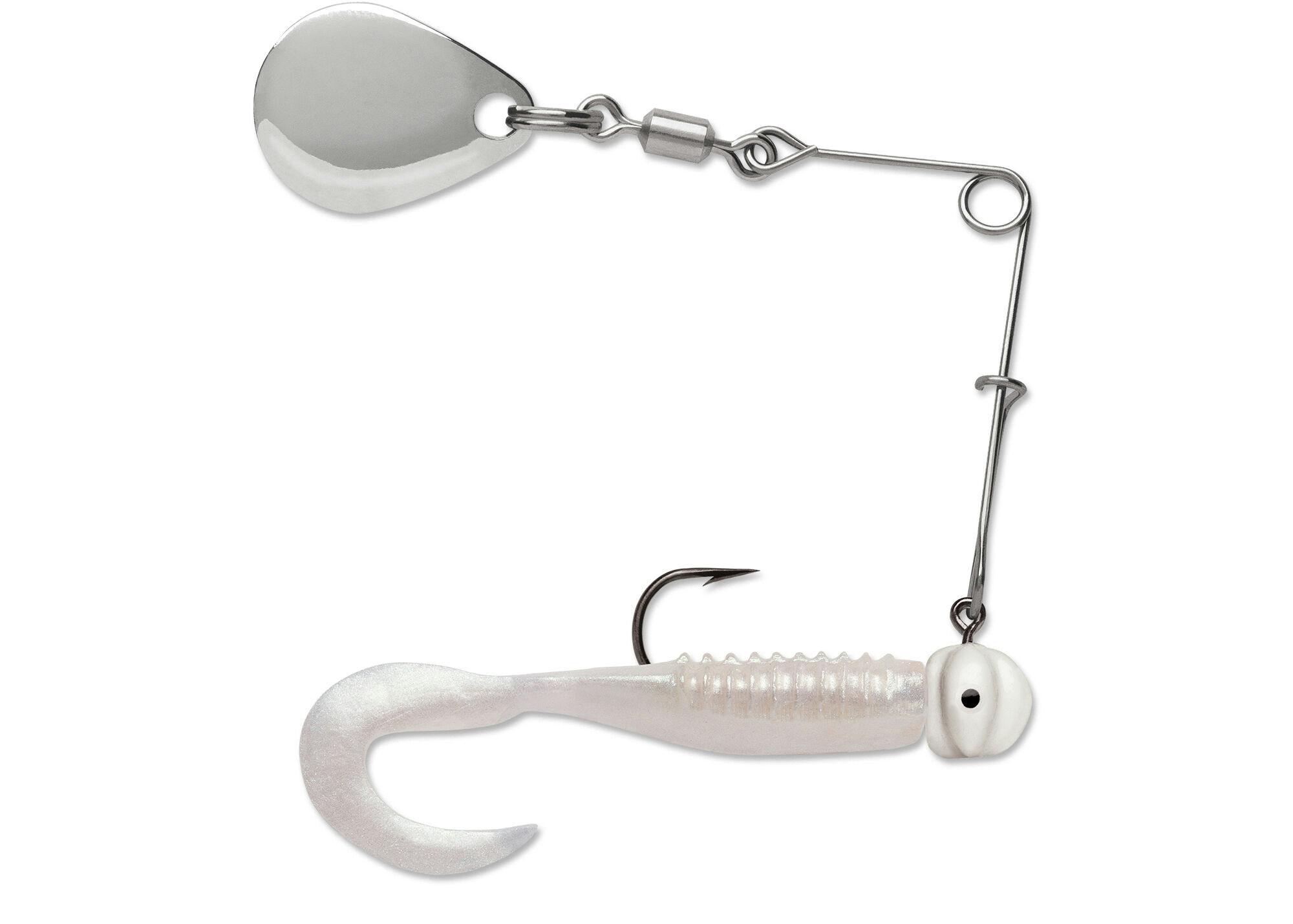 VMC CTS Curl Tail Spinnerbait · 1/16 oz · Pearl White · 1 pk.