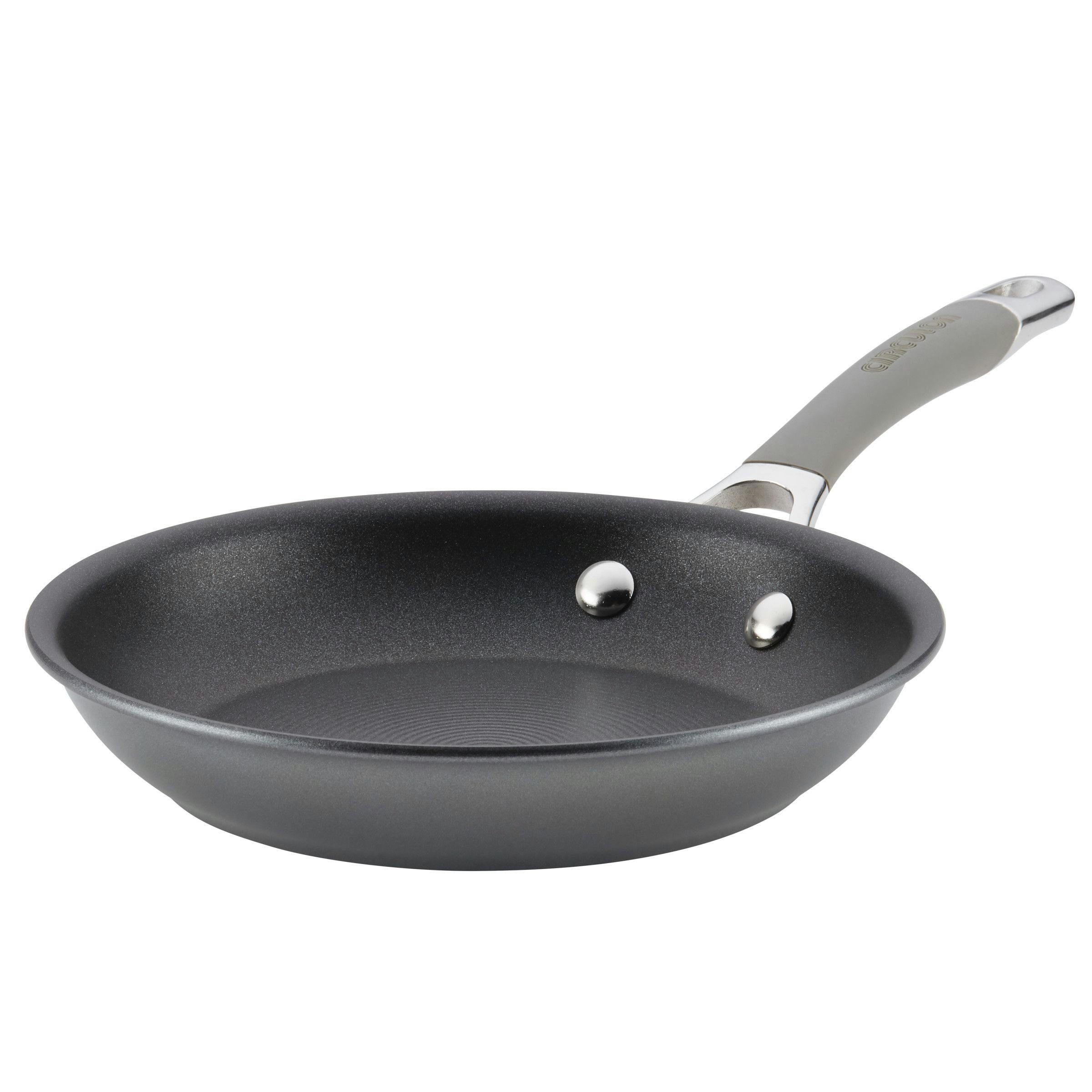 Circulon Elementum Hard-Anodized Nonstick Frying Pan, 8.5-Inch, Oyster Gray