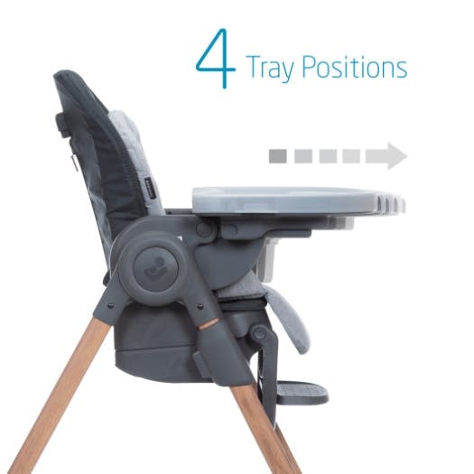 Maxi-Cosi 6-in-1 Minla Adjustable High Chair · Essential Graphite