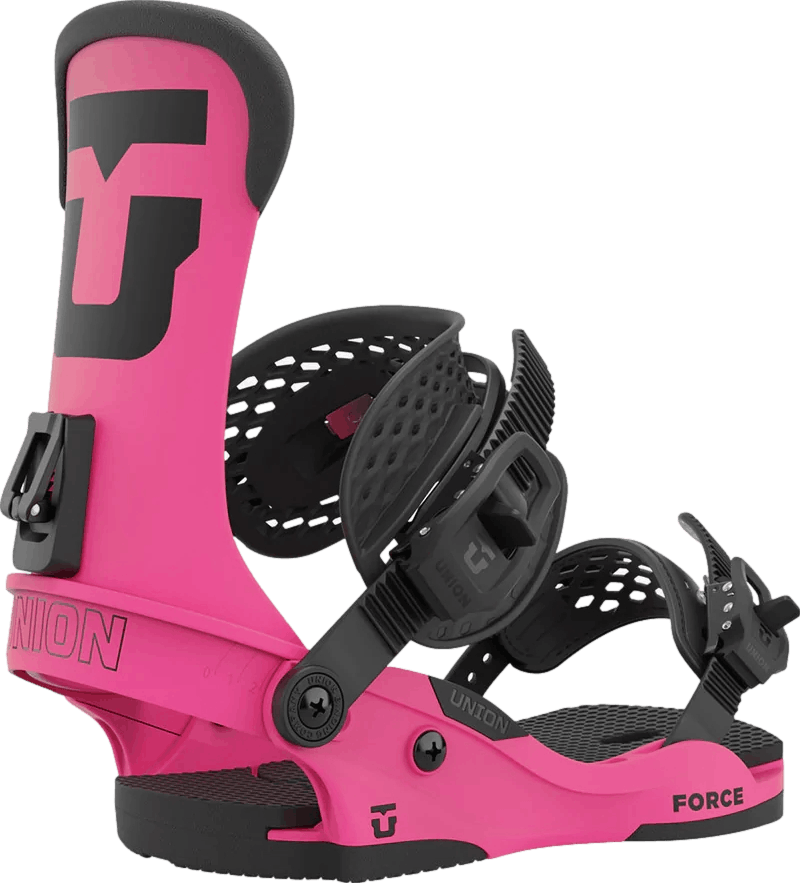 Union Force Snowboard Bindings · 2023 · M · Hot Pink
