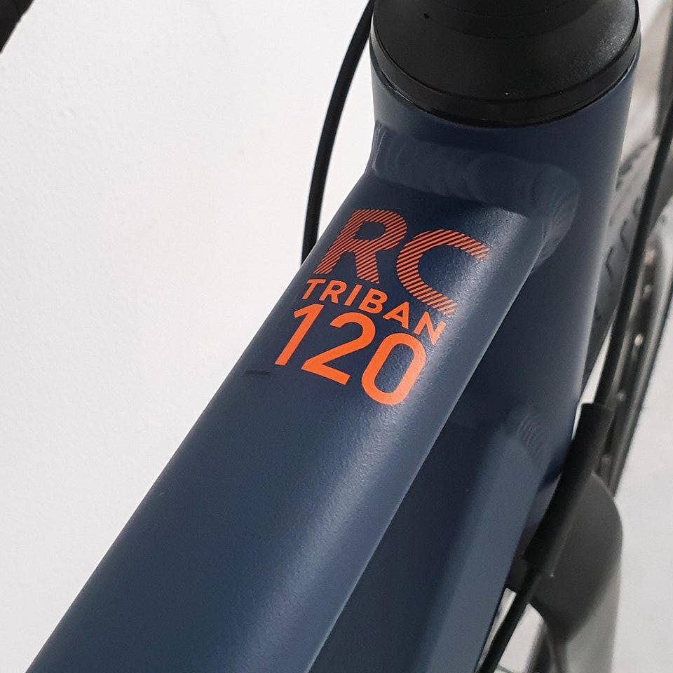 Decathlon Triban RC120 Disc Brake Aluminum Road Bike · Dark Blue · M