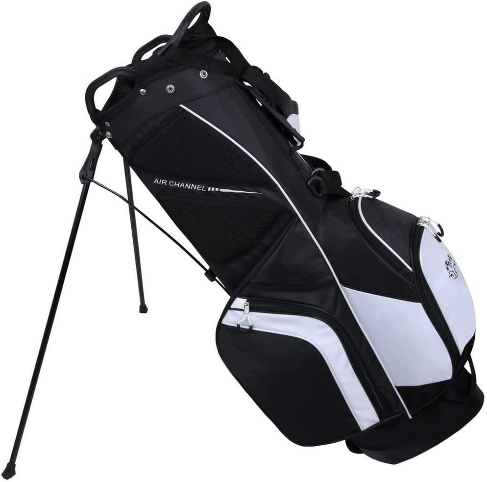 Ram Golf Accubar Stand Bag · Black/White