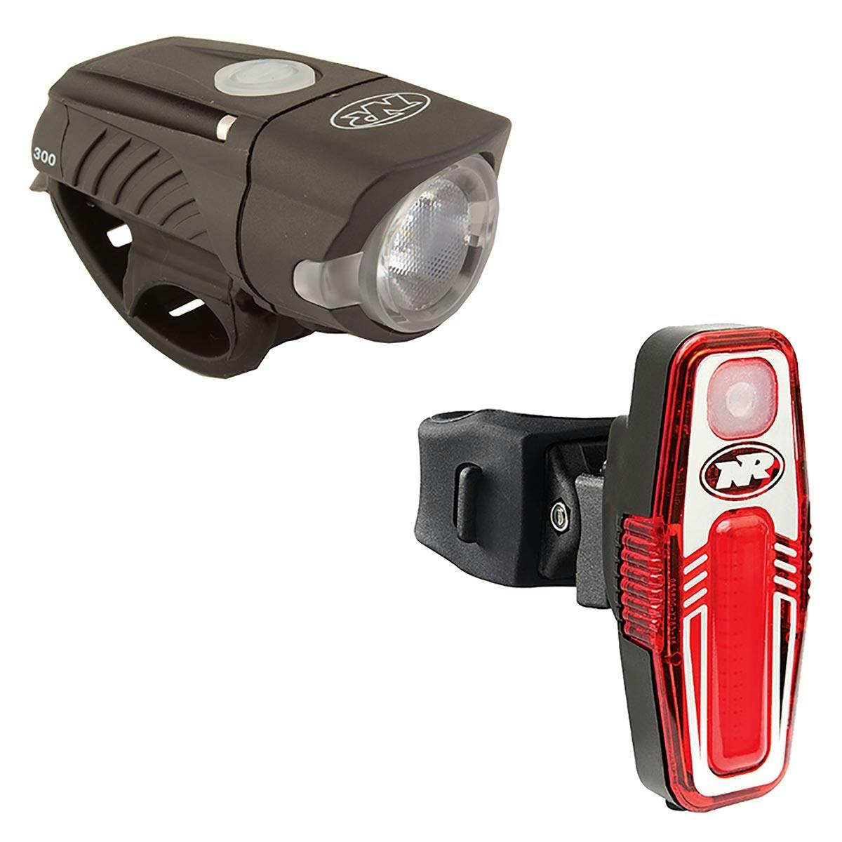 Niterider Swift 300 Head Light w/ Sabre 80 Tail Light Rechargeable Combo - Black