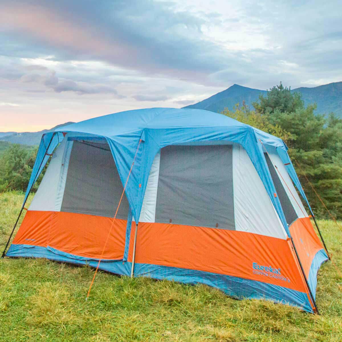 Eureka! Copper Canyon LX 8 Person  Tent  · Blue Heaven/Jaffa Orange/Dawn Blue
