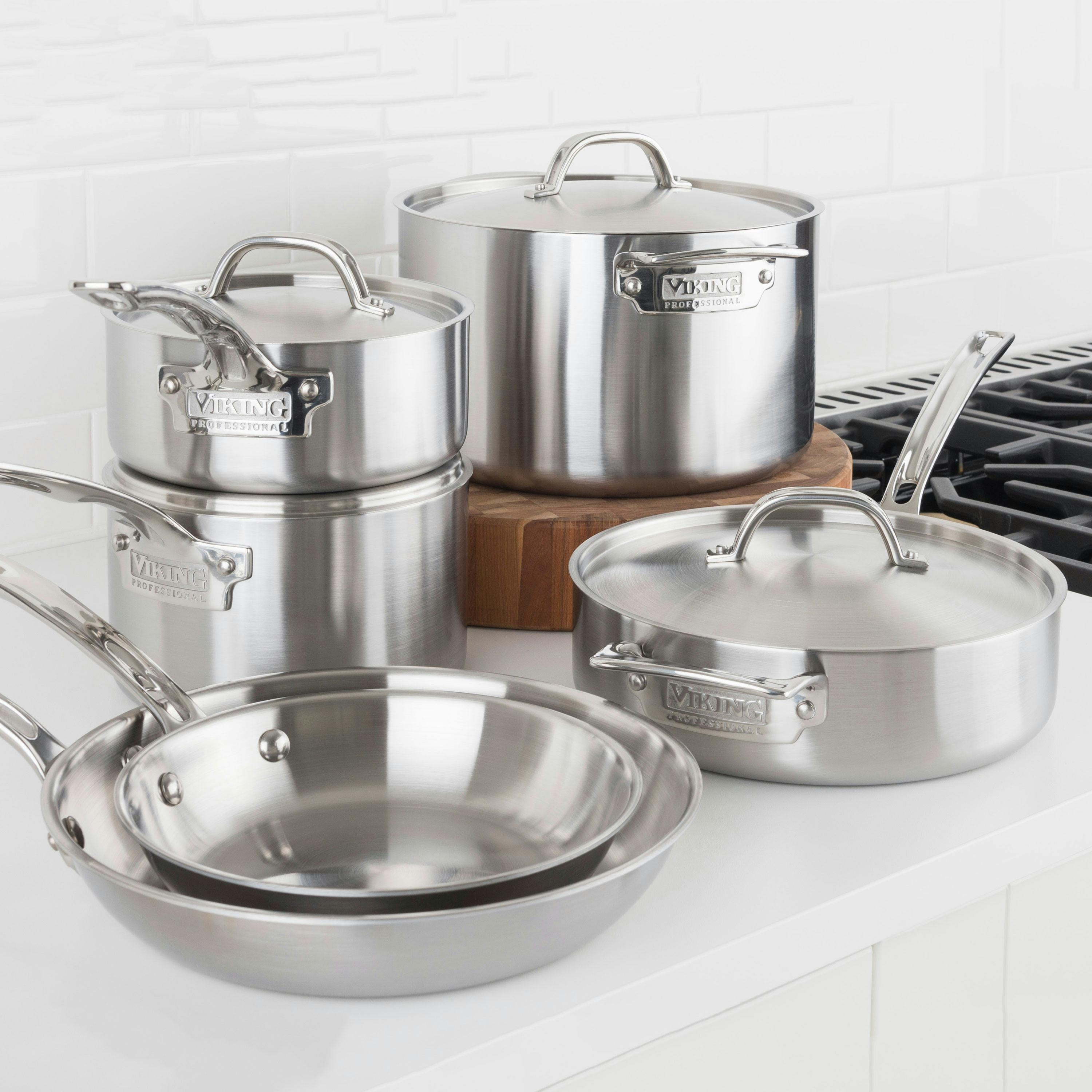 Viking 10-Piece 7-Ply Titanium Cookware Set