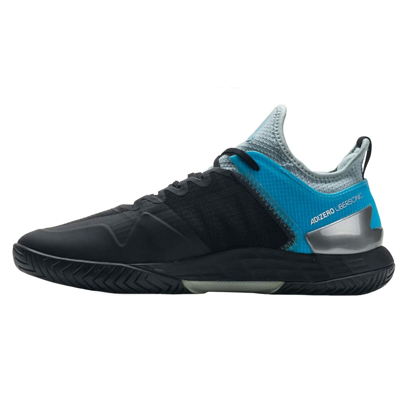 Adidas Adizero Ubersonic 4 Heat Rdy Grey Mens Tennis Shoes - GRY/WHT/BLK 037 / D Medium / 13.0