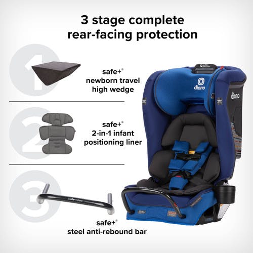 Diono Radian® 3RXT Safe+® All-in-One Convertible Car Seat · Blue Sky