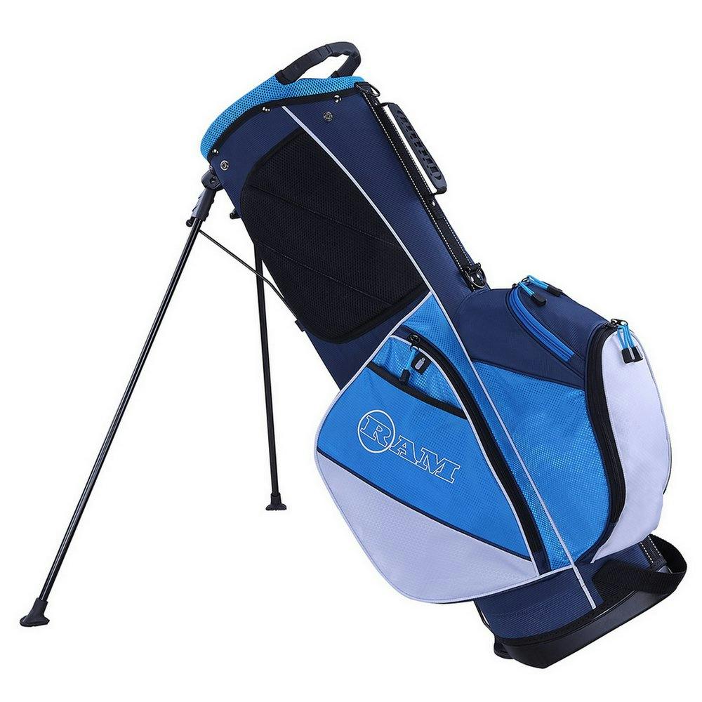 Ram Golf Lightweight Dual Strap Ladies Stand/Carry Bag · Blue/White
