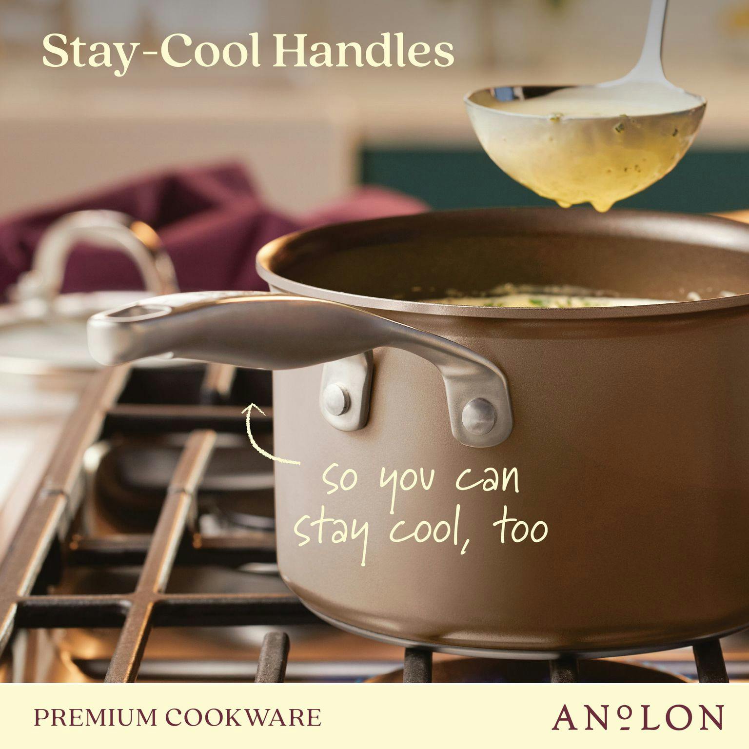 Anolon Ascend 3-Quart Covered Saucepan