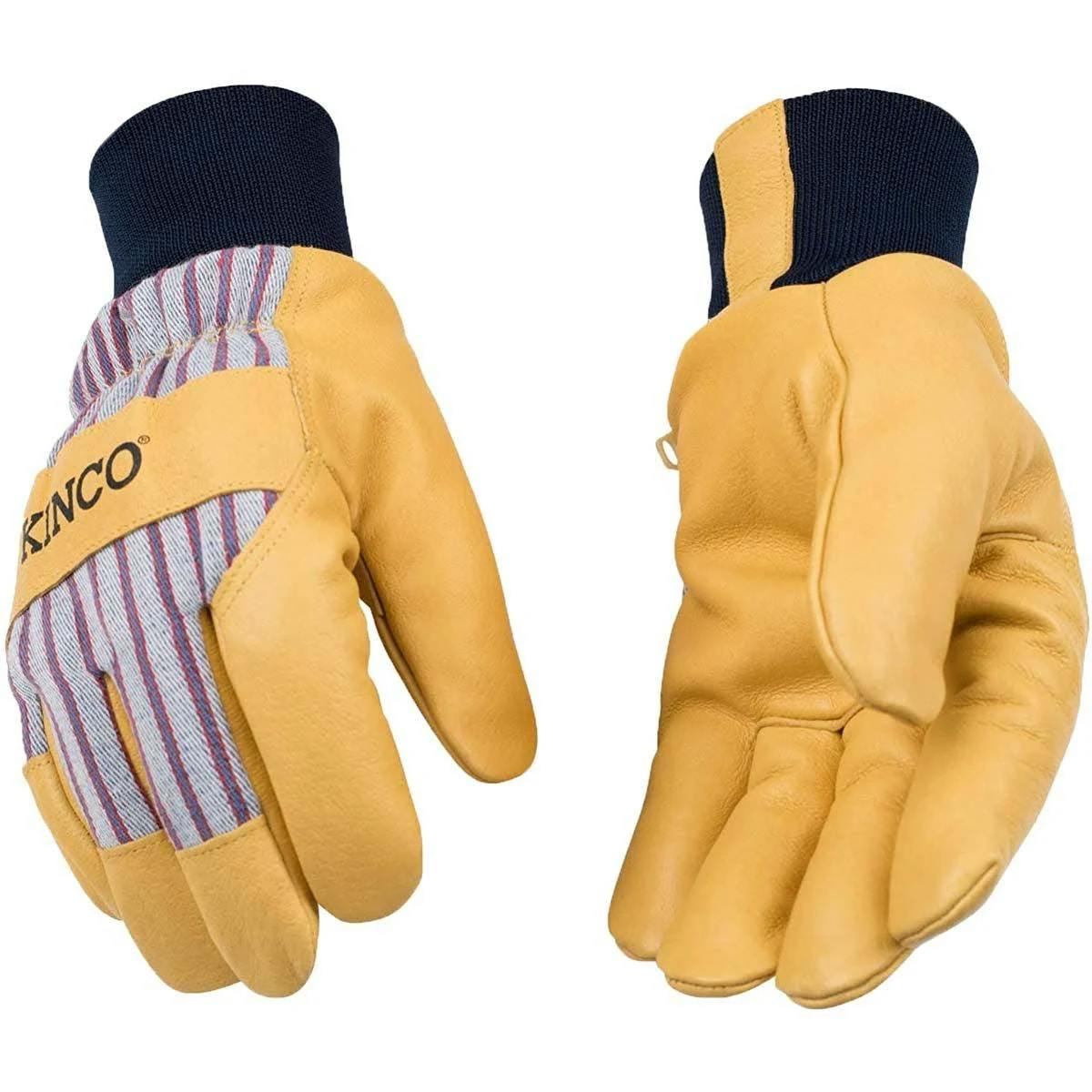 Kinco Lined Premium Grain Pigskin Palm Knit Wrist Glove