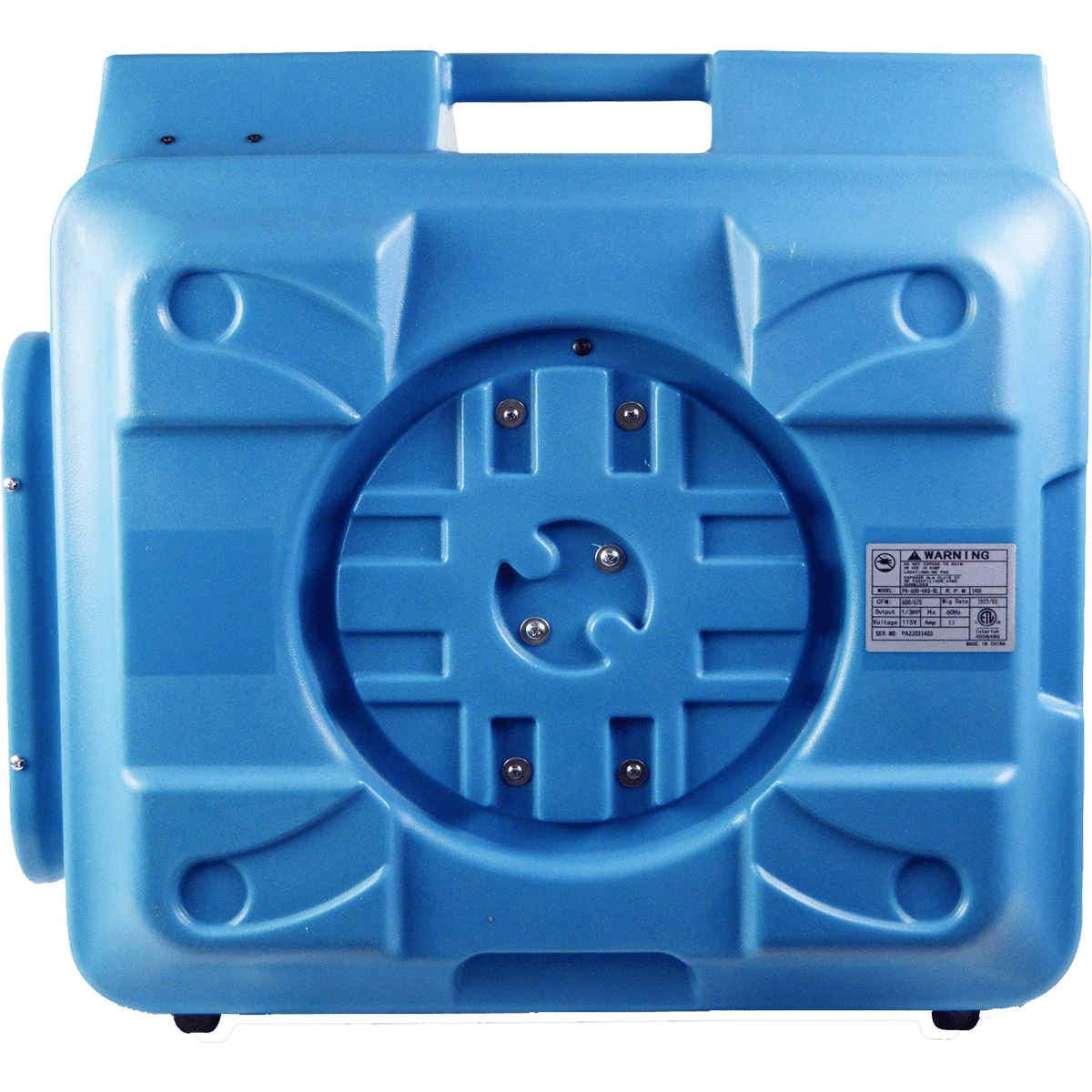 Puraero 1/4 HP 675 CFM 2.2A HEPA Air Scrubber Console Air Purifier