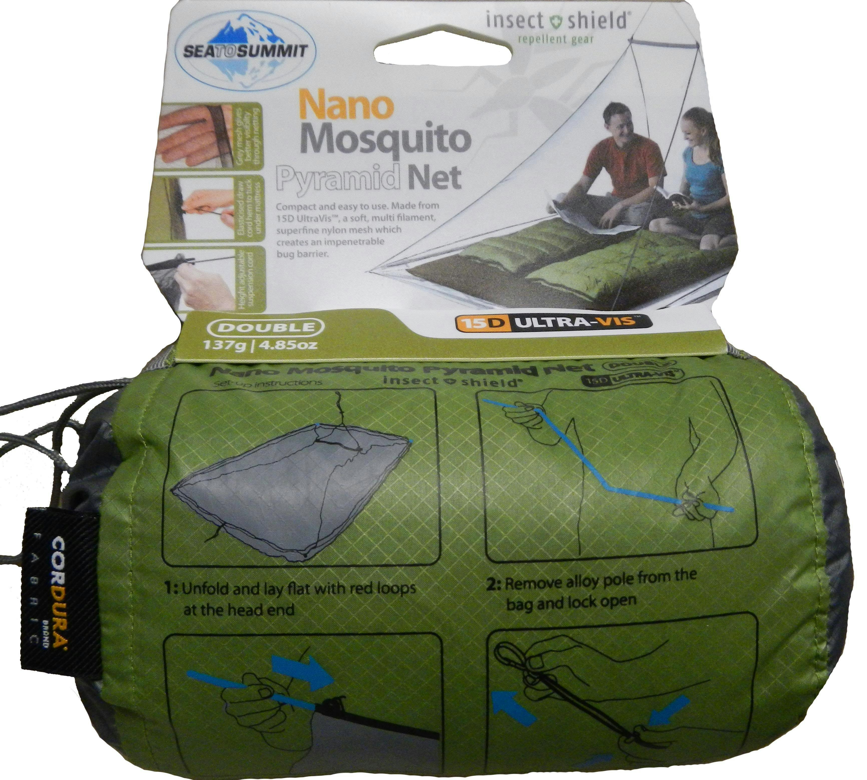Sea to Summit Nano Mosquito Pyramid Net Shelter Insect Shield Single