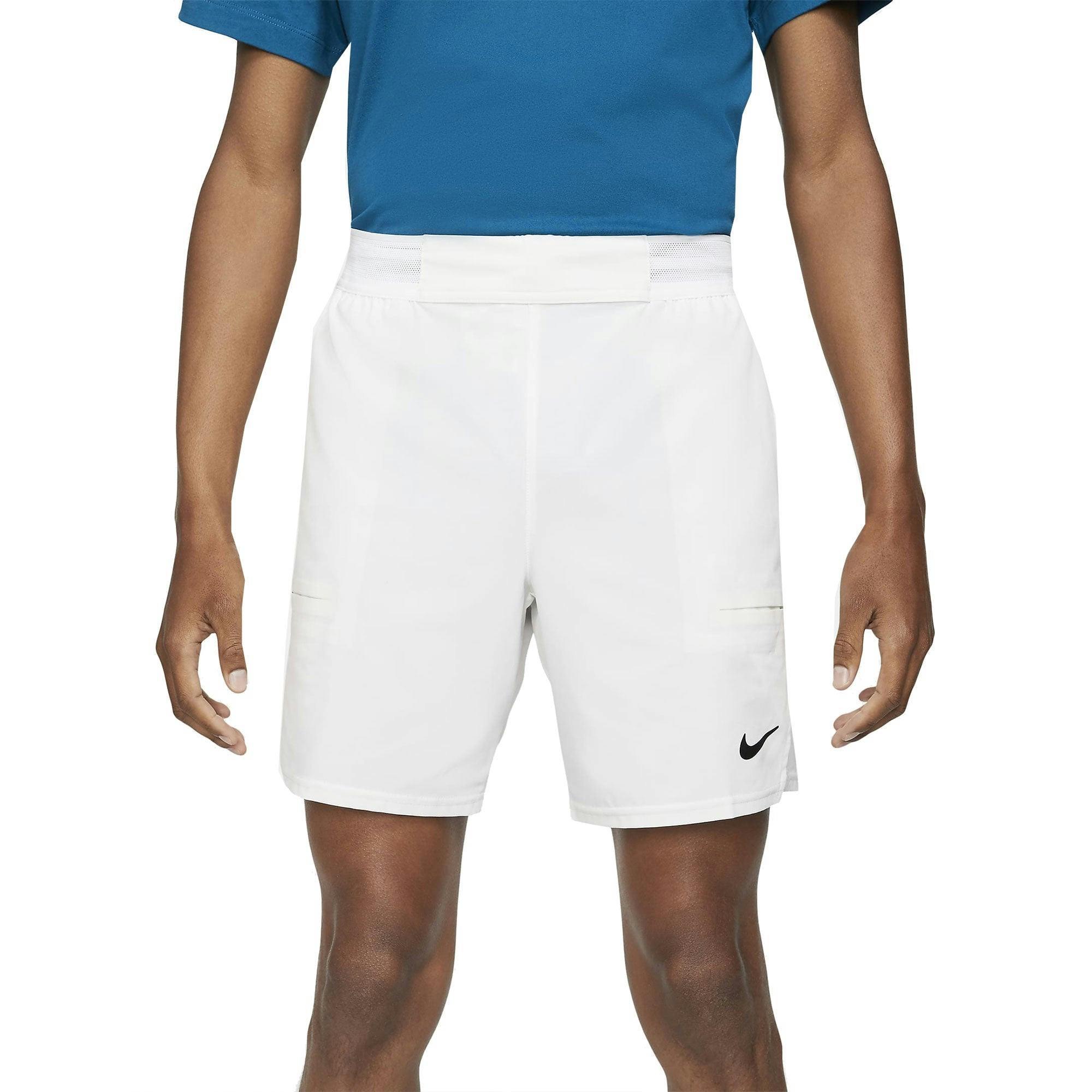 NikeCourt Dri-FIT Advantage 7in Mens Tennis Shorts - BLACK/WHITE 010 / L