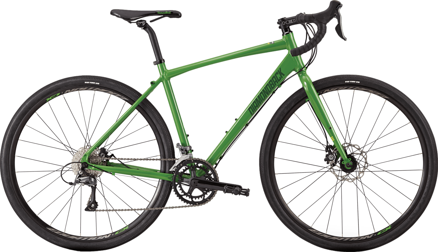 Diamondback Haanjo 2 Gravel Bike · Green Vibe Gloss · XS