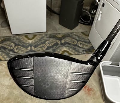 Face of the  Titleist TSR3 Driver. 