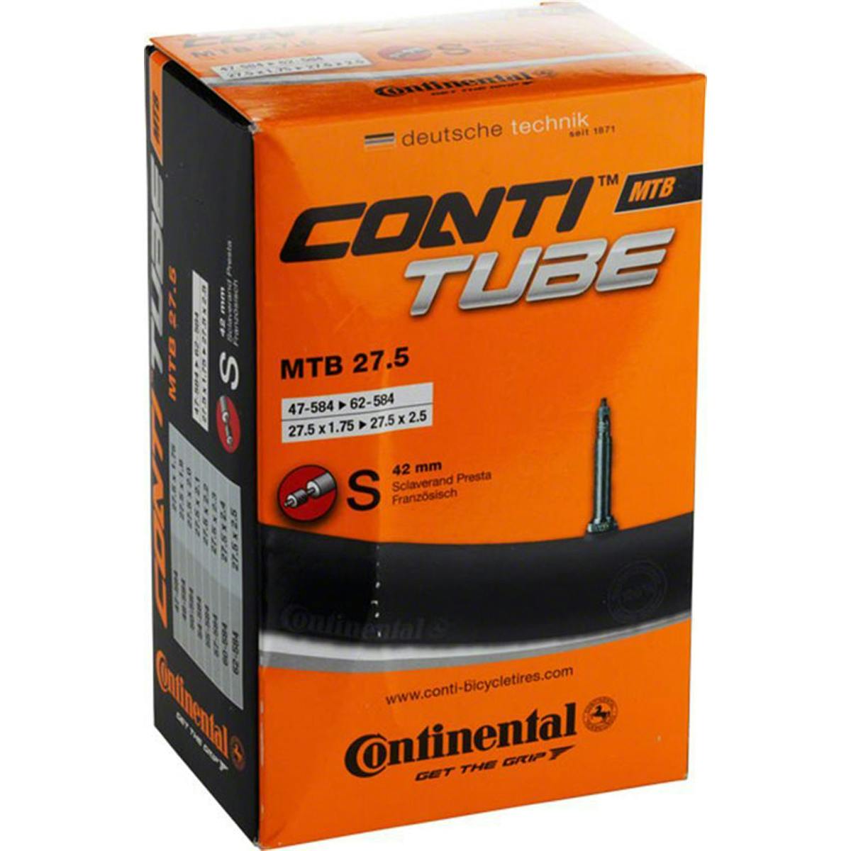 Continental MTB 27.5-in Bike Tube · 27.5 x 1.5-1.75 in, PV 42mm