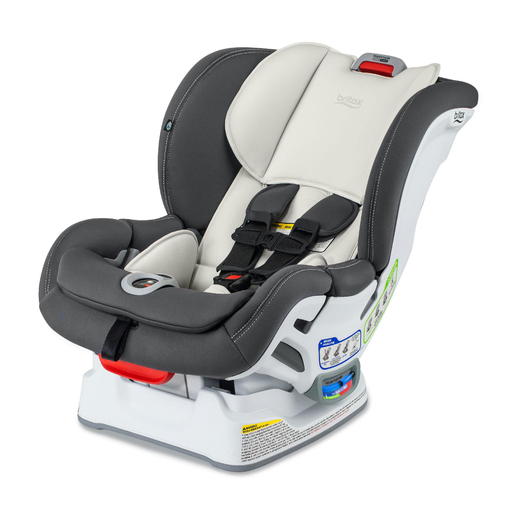 Britax Marathon ClickTight Convertible Car Seat Safewash · Mod Ivory