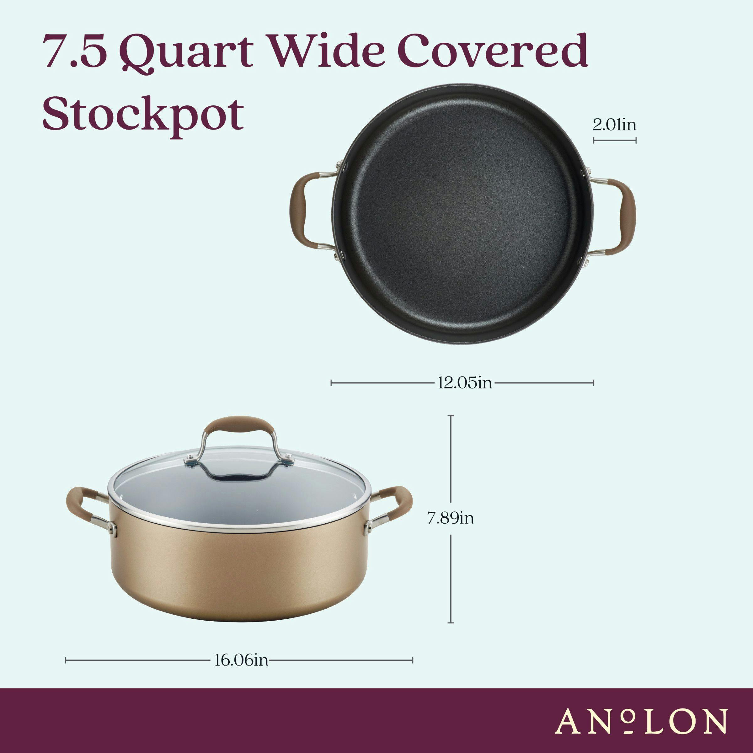 Anolon Advanced Home Hard-Anodized Nonstick 2-Qt. Saucepan
