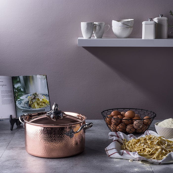 Ruffoni Historia Hammered Copper Fondue Pot