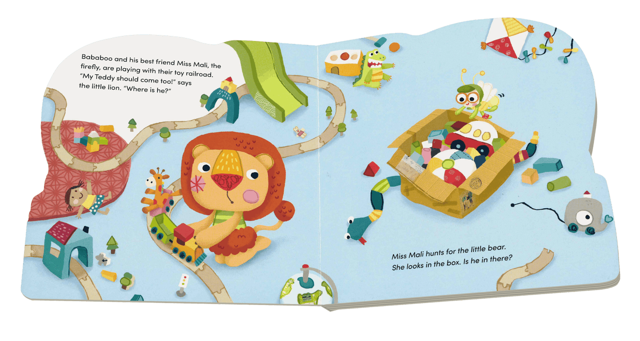 Bababoo and Friends "Bababoo Looks for His Teddy Bear" Board Book 