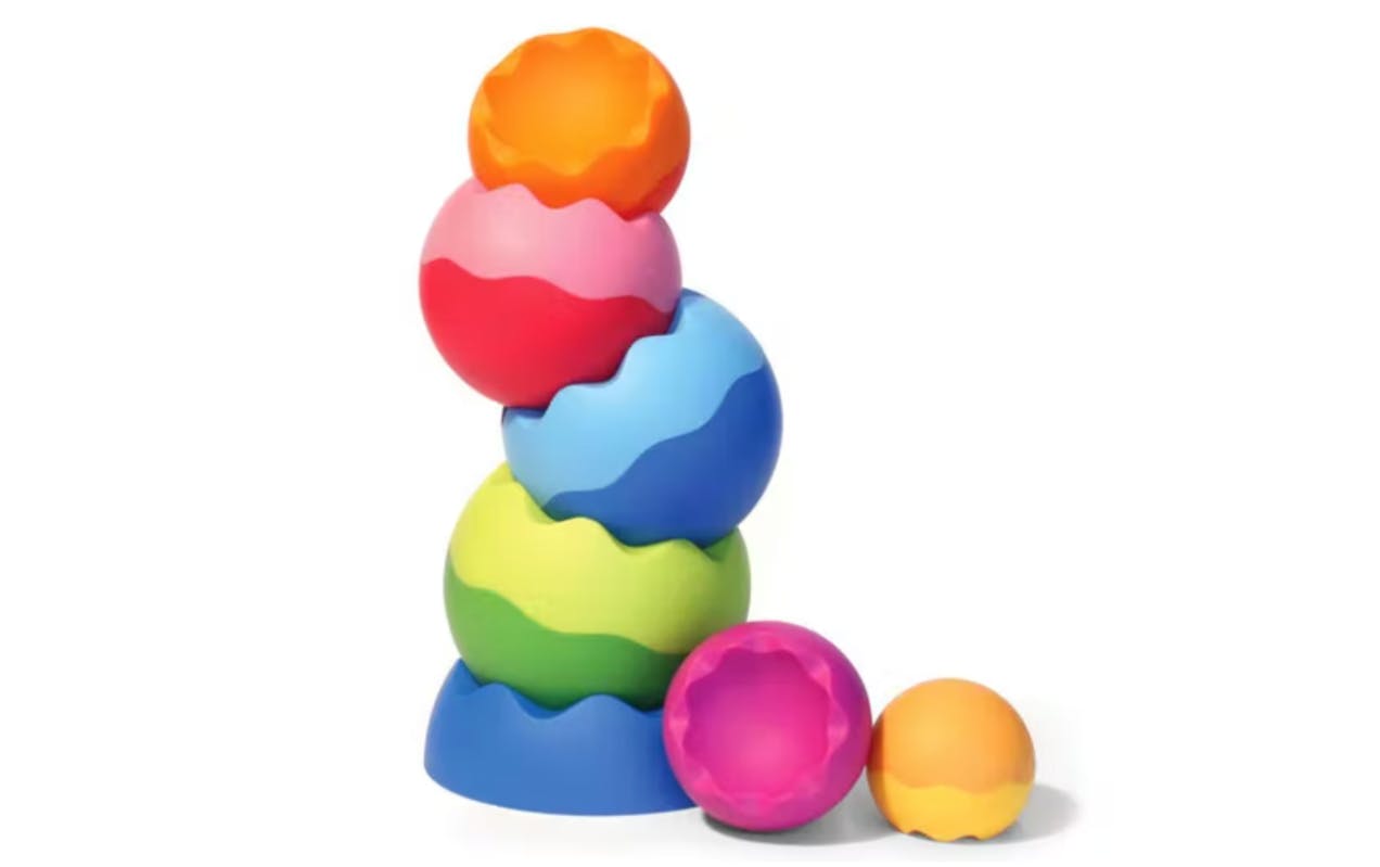 The Fat Brain Toys Neo Tobbles Stacking Toy.