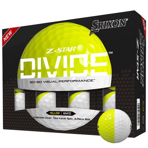 Srixon Z-Star 8 Divide Golf Ball · White/Yellow