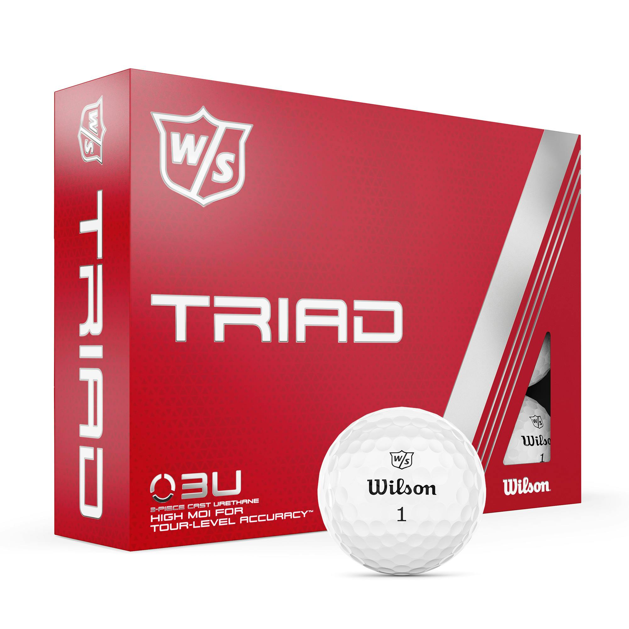 Wilson 2022 Triad Golf Balls · White