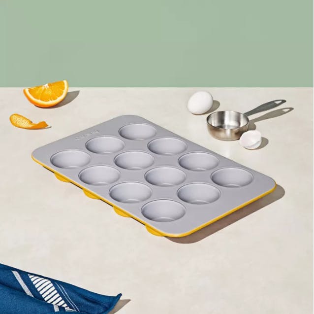 Circulon Bakeware Nonstick Muffin Pan, 12-Cup, Gray - Bed Bath