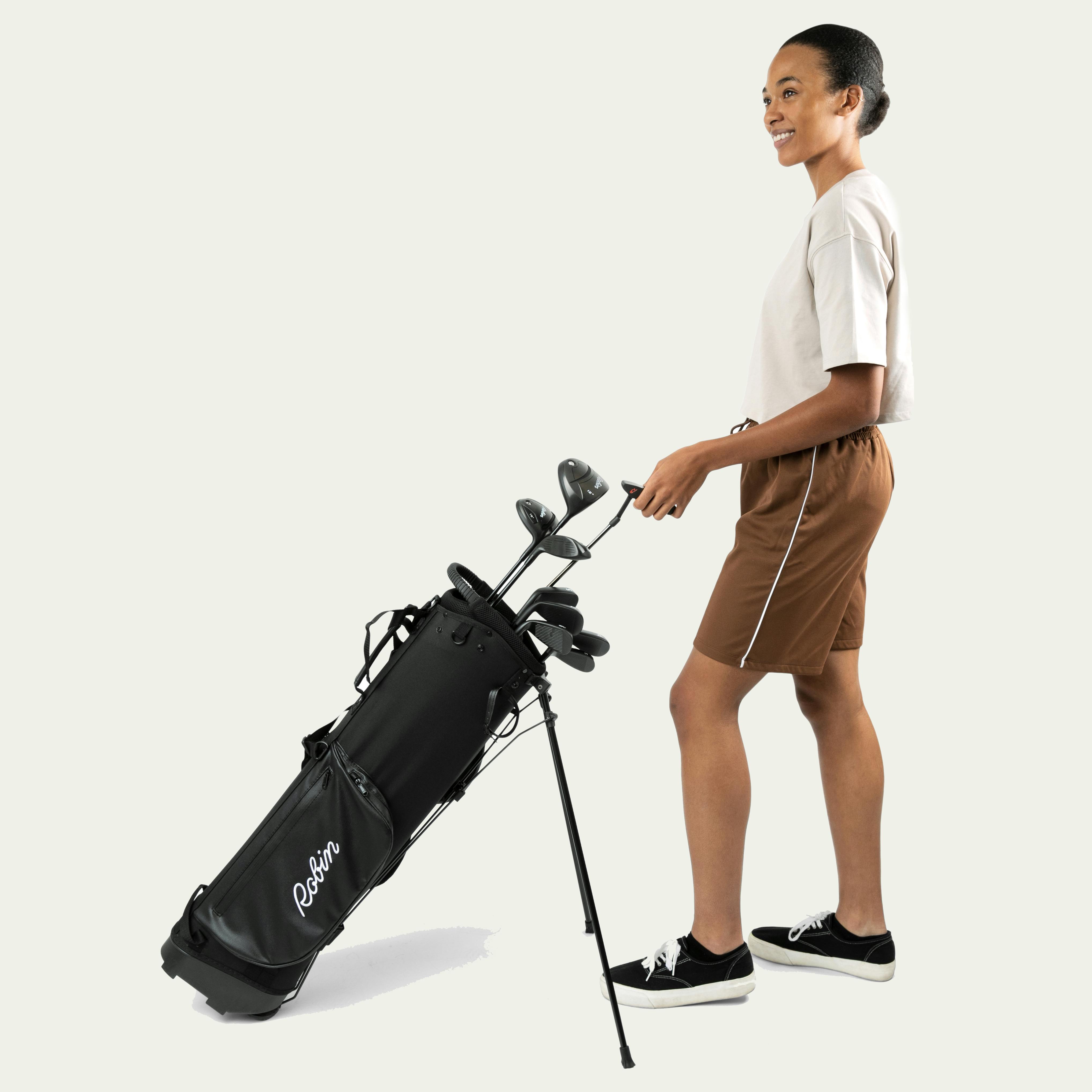 Robin Golf Women's Essentials 9-Club Golf Set (Bag + Head covers) · LH · Short