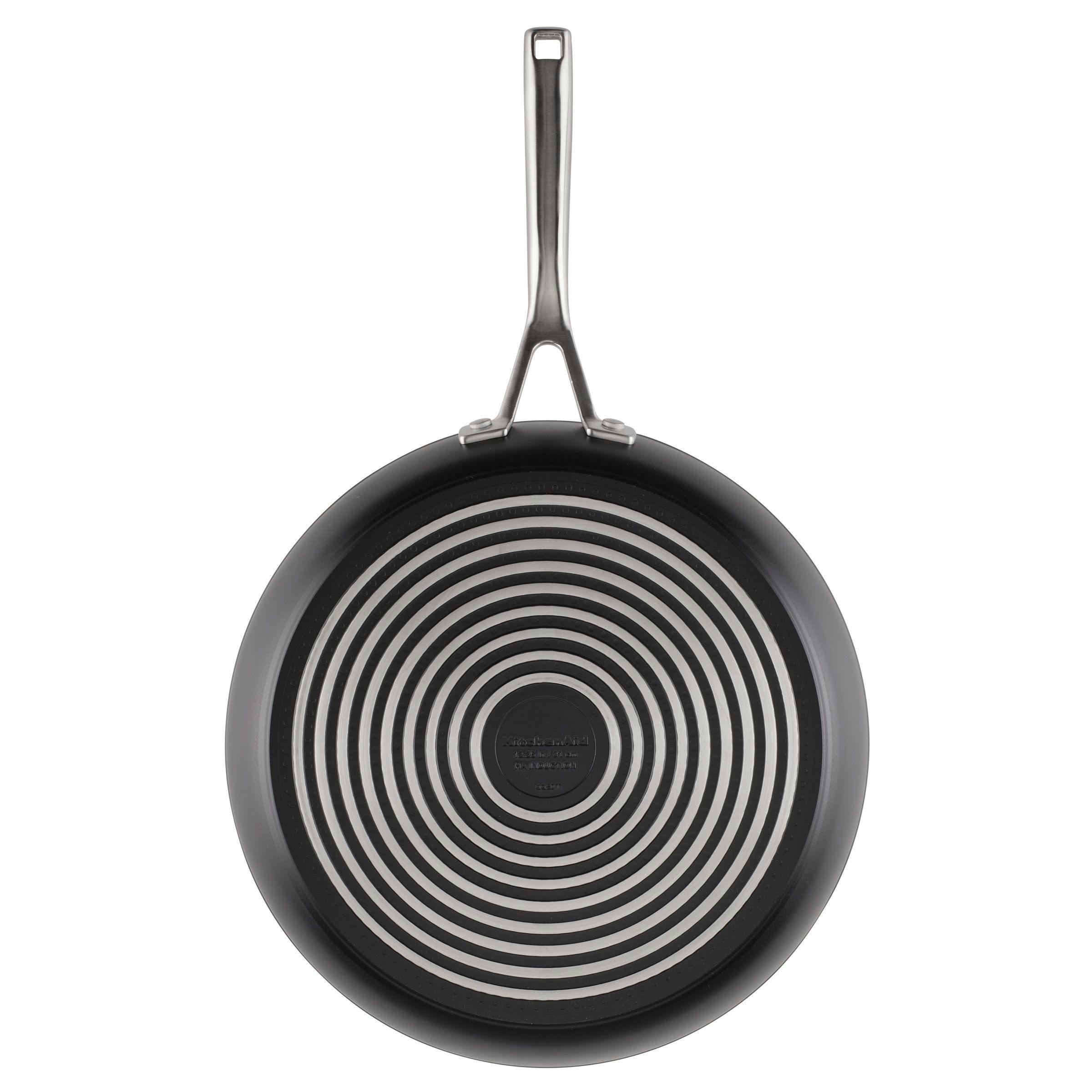 KitchenAid Hard-Anodized Induction Nonstick Cookware Set, 11-Piece, Matte Black