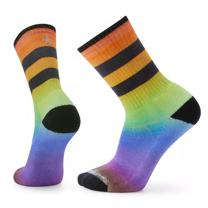 Smartwool Women's Athletic Pride Rainbow Print Crew Socks
