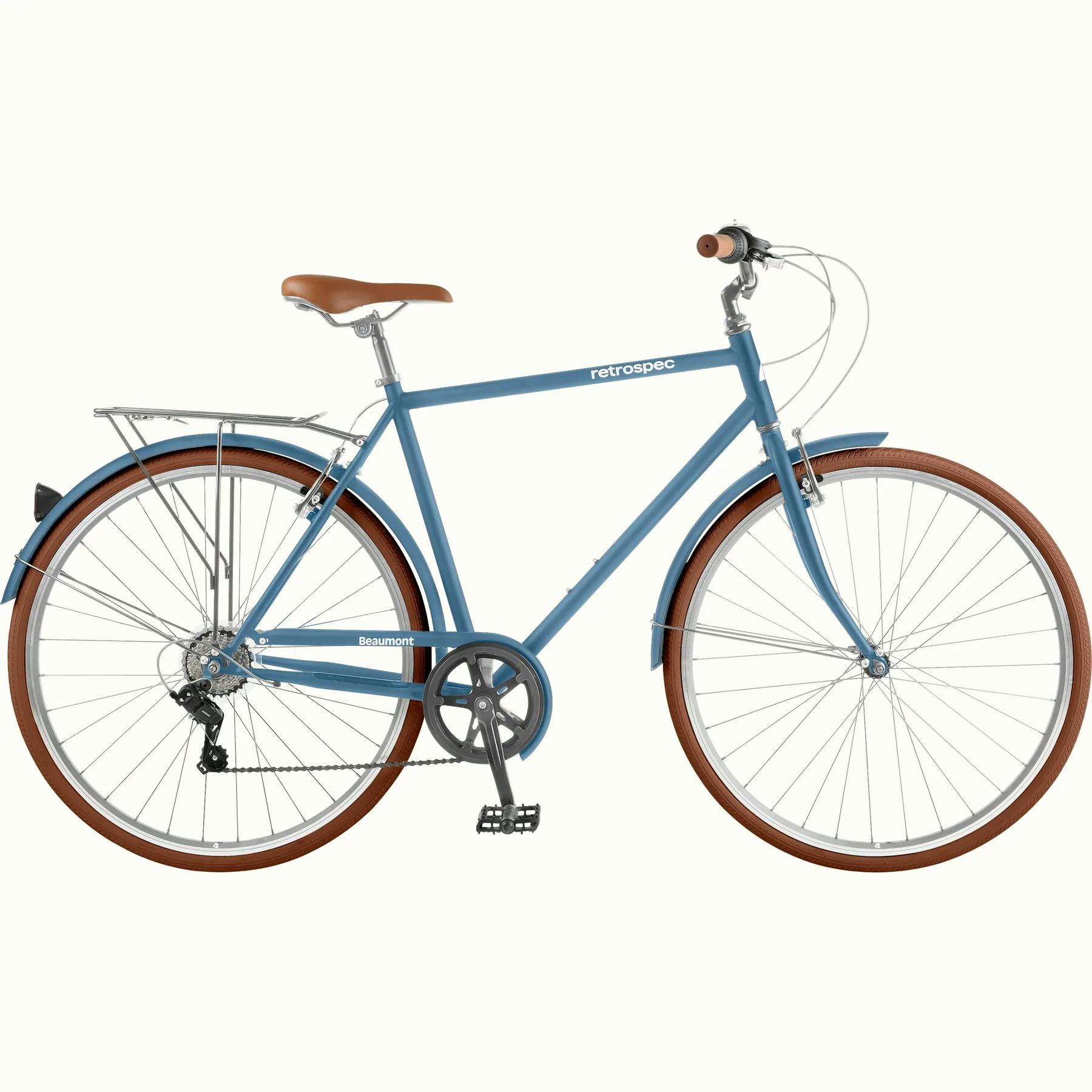 Retrospec Beaumont 7 Speed Commuter Bike · Navy Blue · M