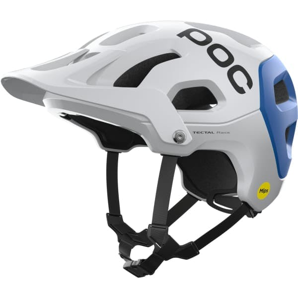 POC Tectal Race MIPS Helmet · Hydrogen White/Opal Blue Metallic/Matt · M