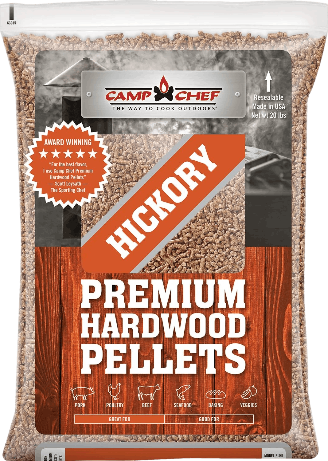 Camp Chef Premium Hardwood BBQ Pellets · Hickory