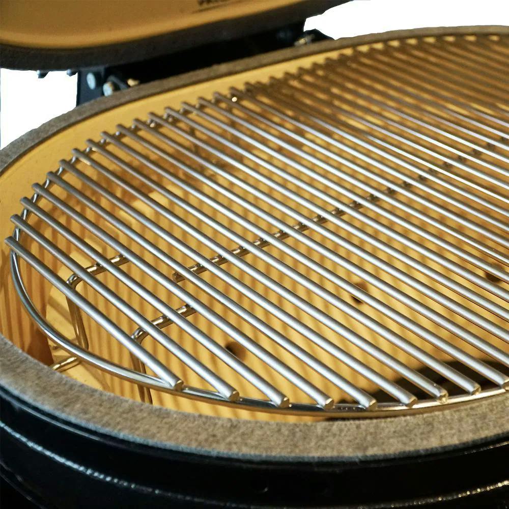 Primo Oval 400 Ceramic Kamado Grill with Stainless Steel Grates