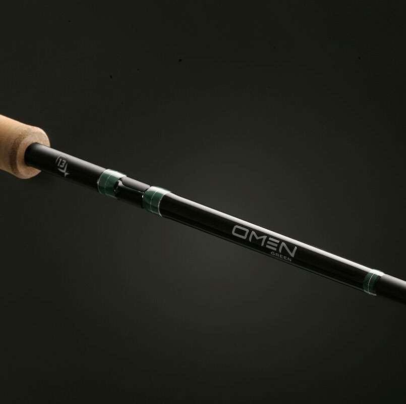 13 Fishing Omen Green 2 Inshore Spinning Rod · 7'7 · Medium light