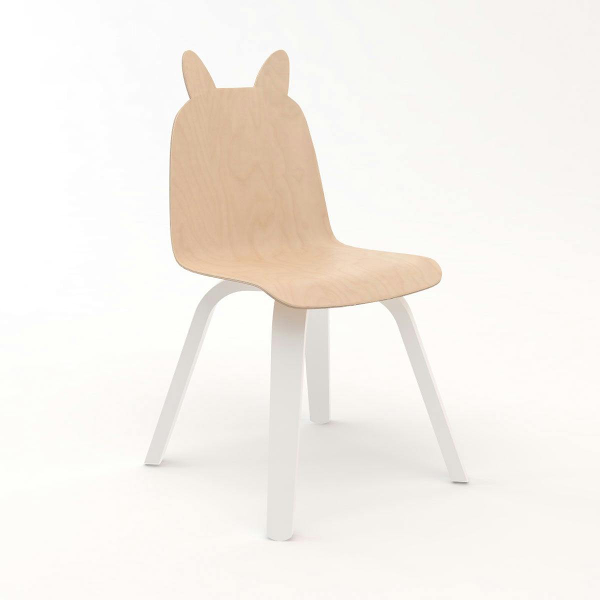 Oeuf Kids' Play Chairs Set of 2 - Rabbit (birch)