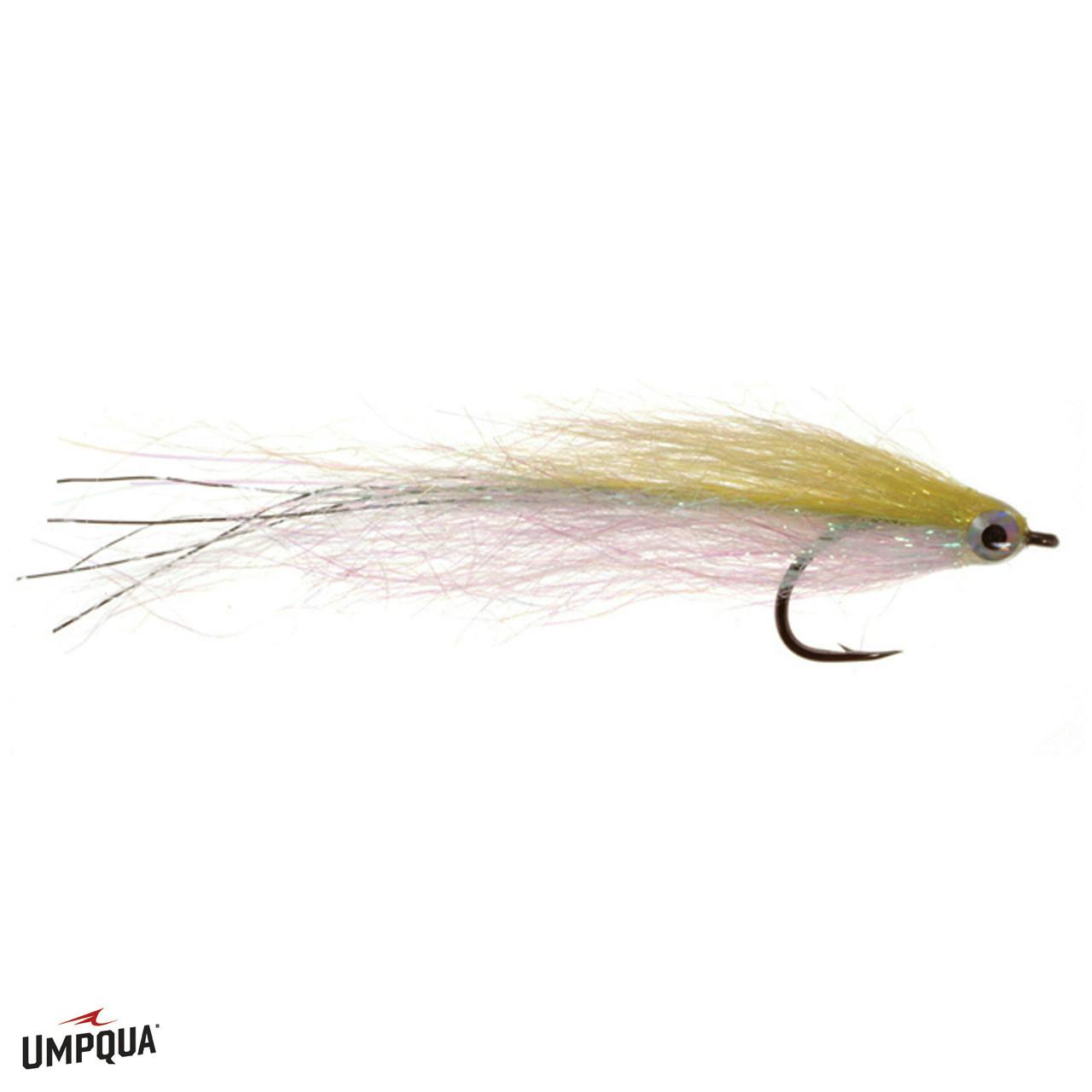 Umpqua Mushmouth Fly · 2/0 · Chartreuse/White