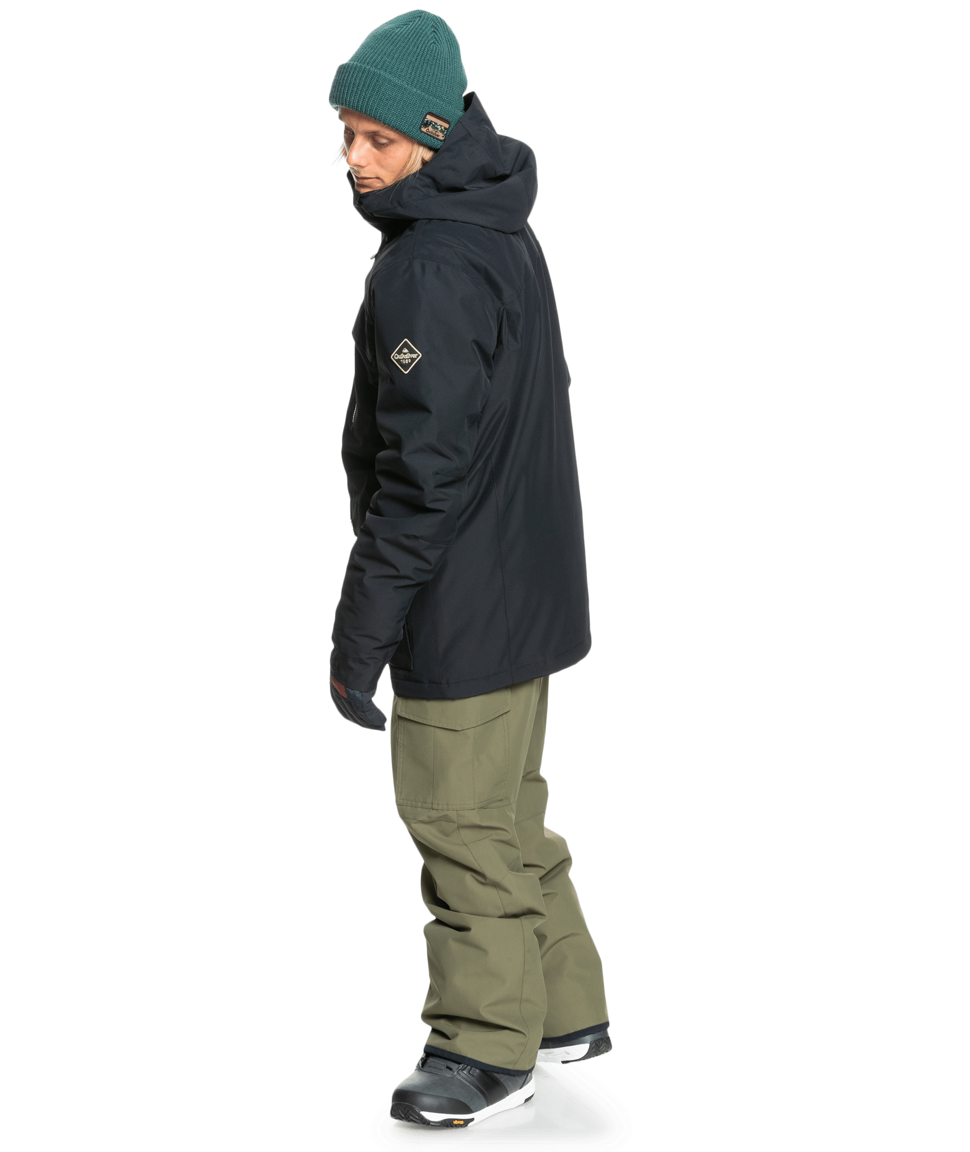 Quiksilver Men's Raft Insulated Hooded Snow Jacket
