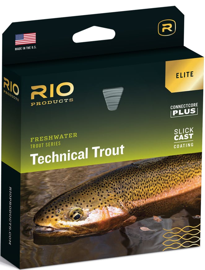 Rio Freshwater Elite Technical Trout Series  · WF · 6wt · Floating · Sky Blue - Peach - Gray