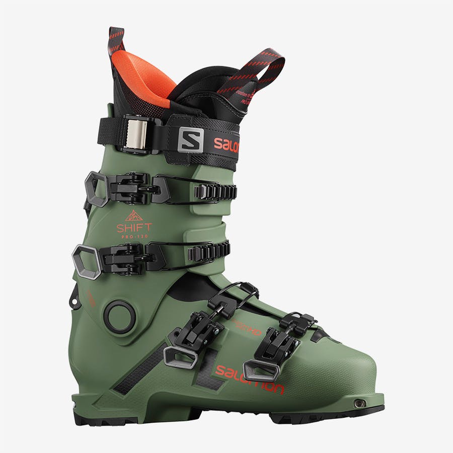 Salomon Shift Pro 130 Ski Boots M 25.5 Oil Green/b