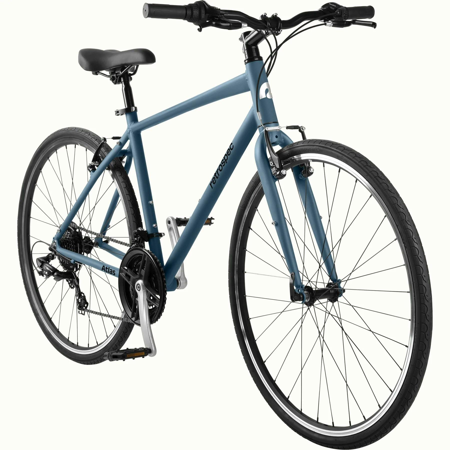 Retrospec Atlas Fitness Hybrid Commuter Bike · Matte Superior Blue · S