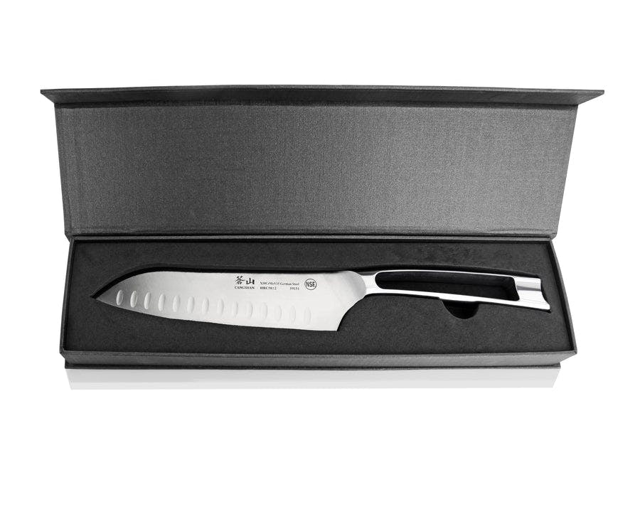 N1 Series 7-Inch Nakiri Vegetable Cleaver, Forged German Steel