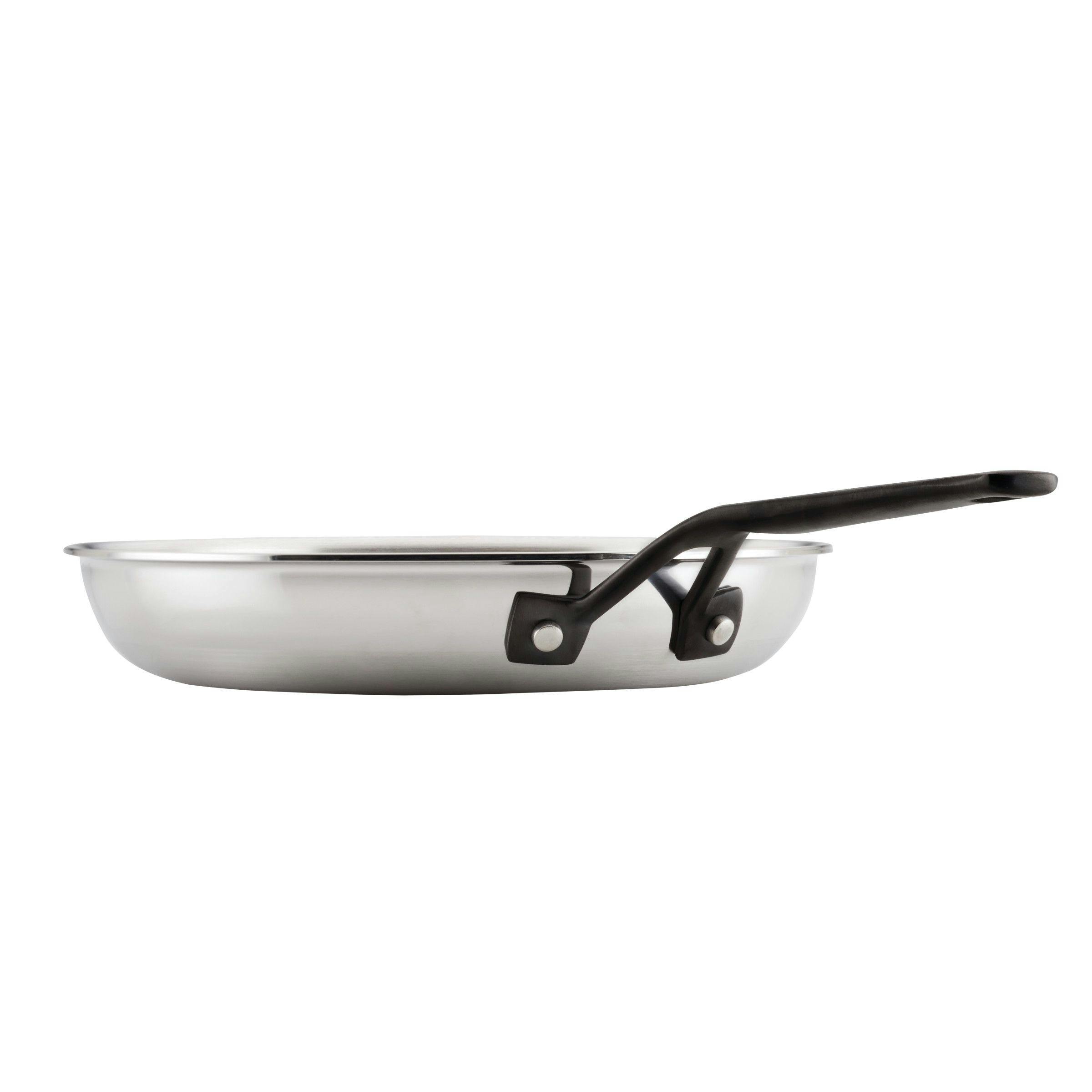 KitchenAid 5-Ply Clad Stainless Steel Induction Wok, 15 inch, Polished  Stainless Steel 