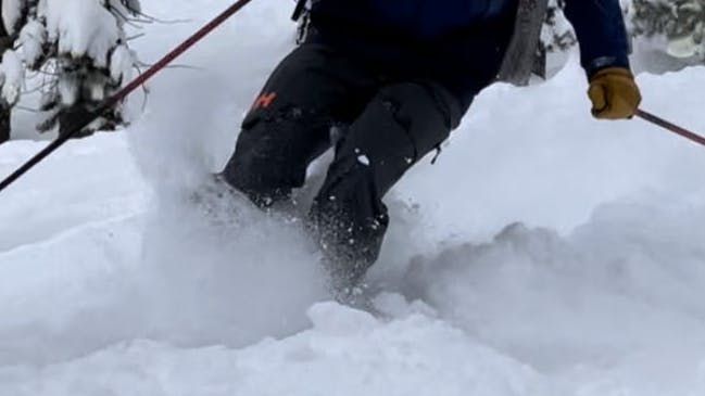A skier on the Blizzard Rustler 10 Skis · 2022. 