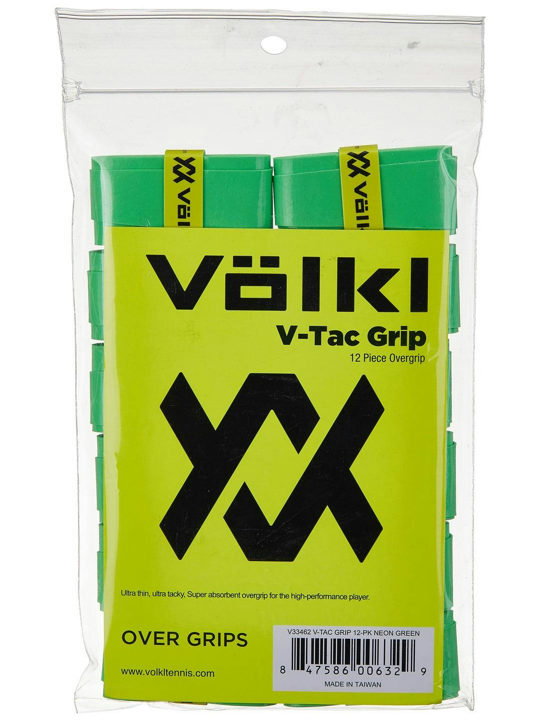 Volkl V-Tac Grip Overgrip (12x) · Neon Green